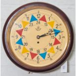 A reproduction WWII Royal Air Force sector timepiece, with painted dial and fusee movement,