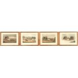 John Harris after William Joseph Shayer - Ackermann's Coaching Scraps, a set of four, aquatints in