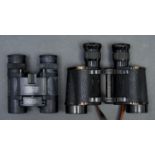 A pair of A Kershaw & Son, Leeds military binoculars, No 2 MK II x 6, No 66248 and a pair of