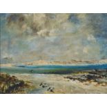 Cecil Rochfort D'Oyly-John (1906-1993) - Coastal Landscape with Three Birds, signed, oil on canvas