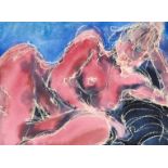 Angela Lyle (1946 - ) - Nudes, two, watercolour, 33 x 24.5cm and 43.5 x 15.5cm (2) Both in good