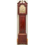 A Scottish George III mahogany eight day longcase clock, Thos Hencher, Musselburgh, late 18th c, the