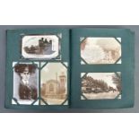A collection of postcards, early 20th c, including real photographic, British rural and coastal