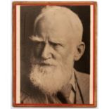 Autograph. George Bernard Shaw - photograph signed in ink G Bernard Shaw, 20 x 25cm Good condition