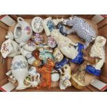 Miscellaneous miniature and other ornamental ceramics, to include a Royal Doulton cocker spaniel and