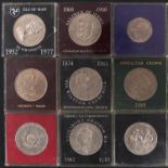 Fourteen United Kingdom cupro nickel commemorative crowns