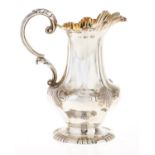 A Victorian silver cream jug, en suite with the following lot, 15cm h, London 1840, 9ozs Good