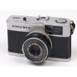 An Olympus Trip 35 camera, with D. Zuiko 40mm F2.8 lens In apparently working order, good condition