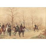 William Henry Tuck (1840-1922) - Hunting Scenes, a pair, both signed and dated '82, watercolour,