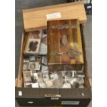 An extensive collection of individually cased fossil and mineral specimens, Neolithic and Mesolithic