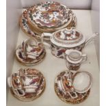 A quantity of Royal Crown Derby Olde Avesbury pattern ware, to include teapot and cover, cream
