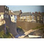 Denys Law (1907-1981) - Mousehole Cornwall, signed, oil on hardboard, 18.5 x 24cm Good condition