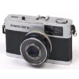An Olympus Trip 35 camera, with D Zuiko 40mm F2.8 lens In apparently working order, good condition