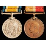 World War I pair, British War Medal and Mercantile Marine War Medal Fred Williams