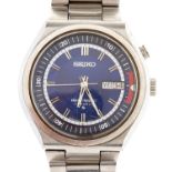A Seiko stainless steel gentleman's chronograph wristwatch, Bell-Matic, Seiko stainless