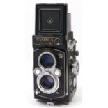 A Yashica Mat-124 G twin lens reflex camera, with Yashinon 80mm F3.5 lens and Copal SV Shutter