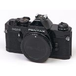 A Pentax MX SLR film camera body, with body cap, original box In apparently working order, good