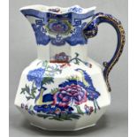 A Mason's Ironstone Hydra handled Japan pattern chamber jug, early 20th c, 29cm h, printed mark Good