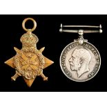 Word War I pair, 1914-15 Star and British War Medal L8212 L CPL C H Backhouse 1/ The Queen's R [8212