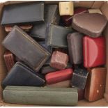 Miscellaneous Victorian and later leather and other jewel boxes (approximately 60) Variable
