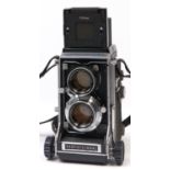 A Mamiya C33 Professional twin lens reflex medium format camera, with Mamiya-Seko 80mm F2.8
