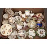 A quantity of Continental cabinet cups and decorative coffee and teacups, etc, to include Dresden,