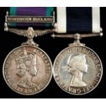 Pair, General Service Medal, one clasp Northern Ireland and Royal Naval Long Service and Good