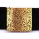 A Victorian gold bracelet slide, reverse engraved Alfred, 9.8g