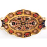 A Royal Crown Derby Imari dish, 14 x 8.5cm Light scratches