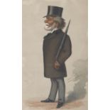Vanity Fair Men of the Day caricatures,  four, various subjects, lithographs in colour, 36.5 x