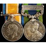 World War I British War Medal and India General Service Medal, one clasp, Afghanistan NWF 1919, 9824