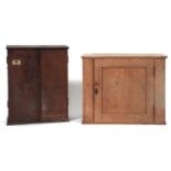 A Master Brand oak table top tool cabinet, enclosed by a pair of doors applied Master Brand badge,