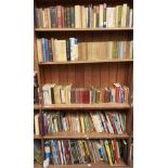 Eight shelves of miscellaneous books