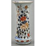 A Japanese Imari vase, Edo period, 18th c, of cylindrical form, 30cm h Typical gilding wear