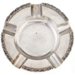 An Elizabeth II silver ashtray, 12cm diam, 2ozs 10dwts Slightly worn