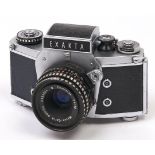 An Ihagee Exakta VX1000 SLR 35mm camera, with Meyer-Optik Gorlitz Domiplan 50mm F2.8 lens Sold as