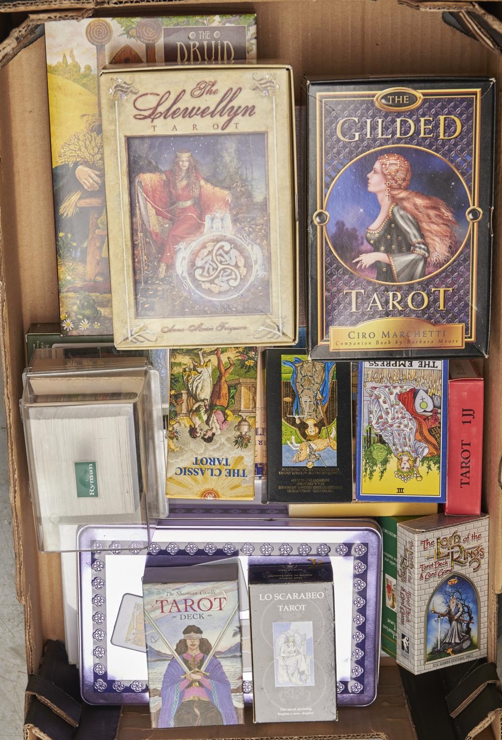 Tarot Cards. A collection of Tarot and other similar decks of cards and games, including Lord of The