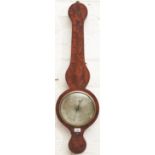 A Victorian mahogany barometer, Zanetti and Agnew Market Street Manchester, mid 19th c, 42.5cm h