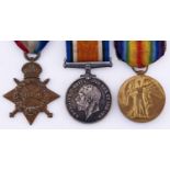 WWI group of three, 1914-15 Star, British War Medal and Victory Medal 8258 Pte S Daniels ASC