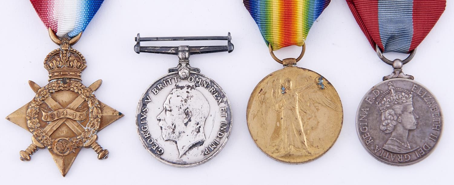 WWI group of three, 1914-15 Star, British War Medal and Victory Medal 364 Gnr J A Eastbury RGA [