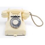 A GPO table telephone, Model 328CB, 1957, in ivory
