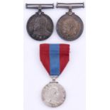 WWI pair, British War Medal and Royal Naval Long Service and Good Conduct Medal EVII WT WR T E A