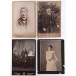 19th c Photographs. Miscellaneous cabinet portraits, by various British photographers and a