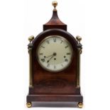 A Regency mahogany and line inlaid breakarched bracket clock, Thomas Pace, London, early 19th c,