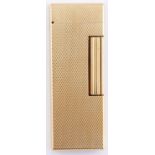 An Alfred Dunhill gold plated rollagas cigarette lighter, boxed, maker's guarantee and booklet