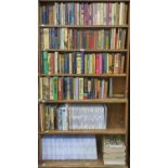 Six shelves of books, miscellaneous general shelf stock, to include the Battles of WWII series, in