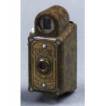 A Coronet midget subminiature camera, 1930's, in dark green bakelite, apparently complete and in