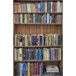 Five shelves of books, miscellaneous general shelf stock