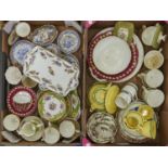 Miscellaneous ceramics, to include a miniature Shell ware blue printed earthenware dinner service,
