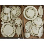 A Royal Doulton 'translucent china' Larchmont pattern dinner service Good condition. Please note not
